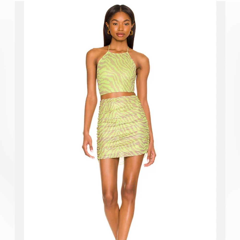 BRAND NEW WITH TAGS- Superdown Ruched Skirt Set
